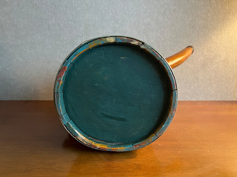 Original Antique Swedish Tutkane, Swedish «Kurbitsmaleri», Dalarna Folk Art, 1849, Dalarna Sweden image 9