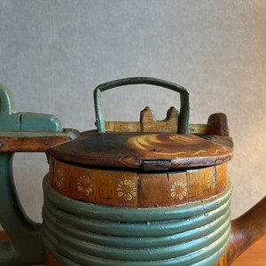 Original Antique Swedish Tutkane, Swedish «Kurbitsmaleri», Dalarna Folk Art, 1849, Dalarna Sweden image 5