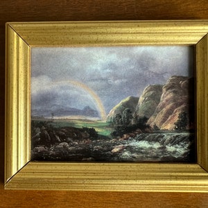 Vintage Porsgrund porseleinen kunsttegel, Johan Christian Clausen Dahl, 1788-1857, Noorwegen Telemark Porsgrund