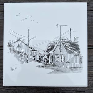 Art Tile van Knut Hunkilen, Limited Edition, Porsgrund Porcelain Factory, Langesund, Porsgrunn Telemark, Noorwegen