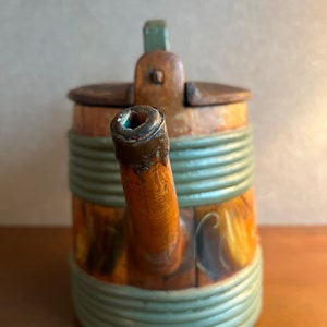 Original Antique Swedish Tutkane, Swedish «Kurbitsmaleri», Dalarna Folk Art, 1849, Dalarna Sweden image 4