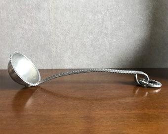 Vintage Handmade Tinn Norge Pewter Viking Motive Ladle, Viking Style, Scandinavian Design, 1960s, Norwegian Art, Norway