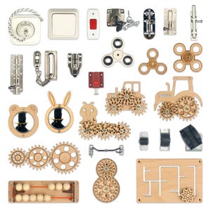 DIY Busy Board Parts: Sensory Board Details