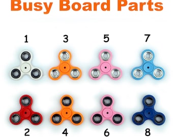 Piezas del tablero de actividades Fidget Spinner: Accesorios Montessori DIY