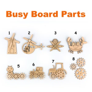 Busy Board Parts, Sensory Board parts, Activity board parts, Busy board diy, Busy board pieces, Busy board elements