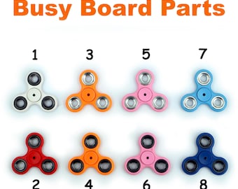Piezas del tablero de actividades Fidget Spinner: Accesorios Montessori DIY
