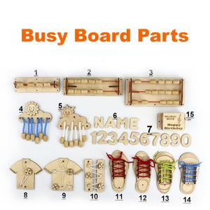 Busy board parts accessory elements details - Activity board parts - Sensory board parts -  Busy board pieces