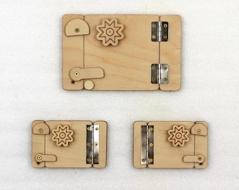 Wooden Montessori Busy Board Door, DIY Sensory Board Part