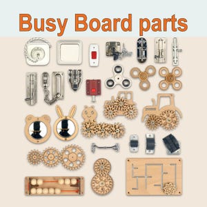 Busy board parts accessory elements details - Activity board parts - Sensory board parts -  Busy board pieces