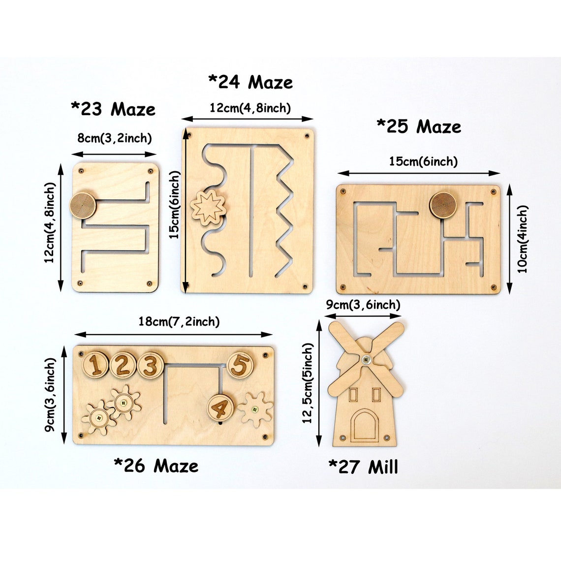 Ockyunoo Montessori Sanduhr & Rainmaker - Sensorik Spielzeug Für Kinder 1-6 Jahre