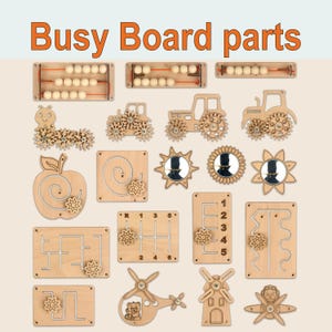 DIY Busy Board Parts Kit: Montessori Sensory Board Elements