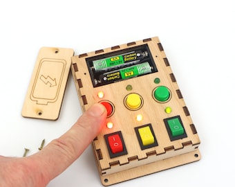 Peças de quadro de atividades faça você mesmo, elementos de quadro sensorial de LED