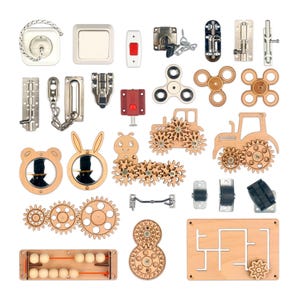 Montessori Busy Board Parts Set: DIY Sensory Activity Components