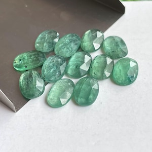 Natural Emerald Green kyanite rosecut lot for jewelry making , ring , pendant, bracelet making