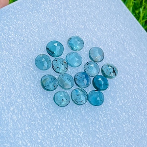 Natural indigo kyanite rosecut gemstone lot for jewelry making , ring , pendant, bracelet making
