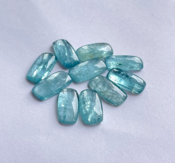 Natural Aqua Paraiba kyanite cushion cabochon 10pcs lot for jewelry making , ring , pendant, bracelet making