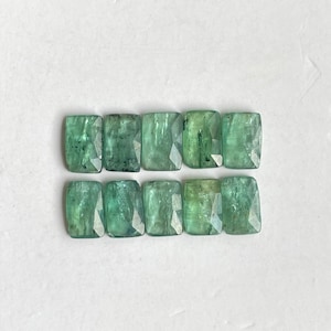 Natural Emerald Green kyanite rosecut lot for jewelry making , ring , pendant, bracelet making