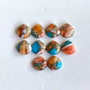 Natural Oyster Copper turquoise Cabochon Loose gemstone lot for jewelry making , ring , pendant, bracelet making.