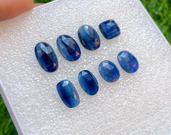 Natural Blue kyanite rosecut mix shape 8pcs lot for jewelry making , ring , pendant, bracelet making #1