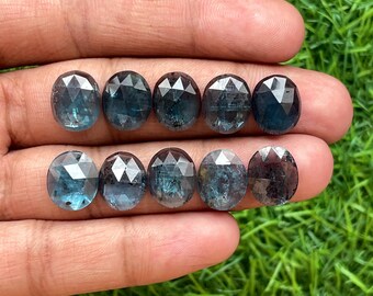 Natural indigo kyanite rosecut 10pcs lot for jewelry making , ring , pendant, bracelet making