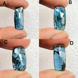 Lotto di pietre preziose rosecut indaco cianite naturale per la creazione di gioielli, anelli, ciondoli, creazione di braccialetti