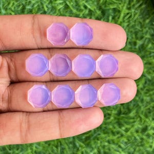 Lavender quartz rosecut gemstone 12mm Octagon Shape rosecut flat back gemstone for  jewelry making, ring , pendant, bracelet making