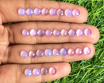 Lavender quartz gemstone rosecut  for  jewelry making , ring , pendant, bracelet making