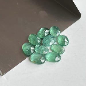 Natural Emerald Green kyanite rosecut lot for jewelry making , ring , pendant, bracelet making