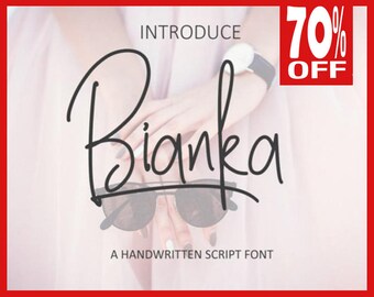 Font download, Digital font, Calligraphy font, Script Font, Handwritten font, Wedding font, Brush font, Modern font - bianka