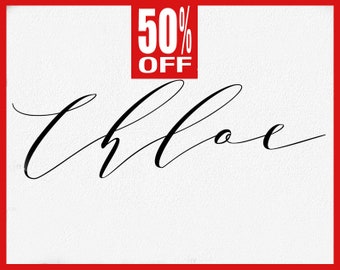 Font download, Digital font, Calligraphy font, Script Font, Handwritten font, Wedding font, Brush font, Modern font - chloe