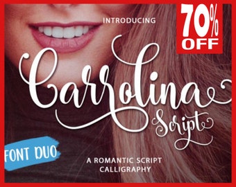 Font download, Digital font, Calligraphy font, Script Font, Handwritten font, Wedding font, Brush font, Modern font - carrolina