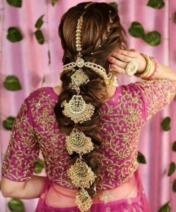 Choti Hair Wedding Gift Hair Accessory Wedding Haldi Mehndi - Etsy Australia Choti Hair Wedding Gift Hair Accessory Wedding Haldi Mehndi - Etsy Australia