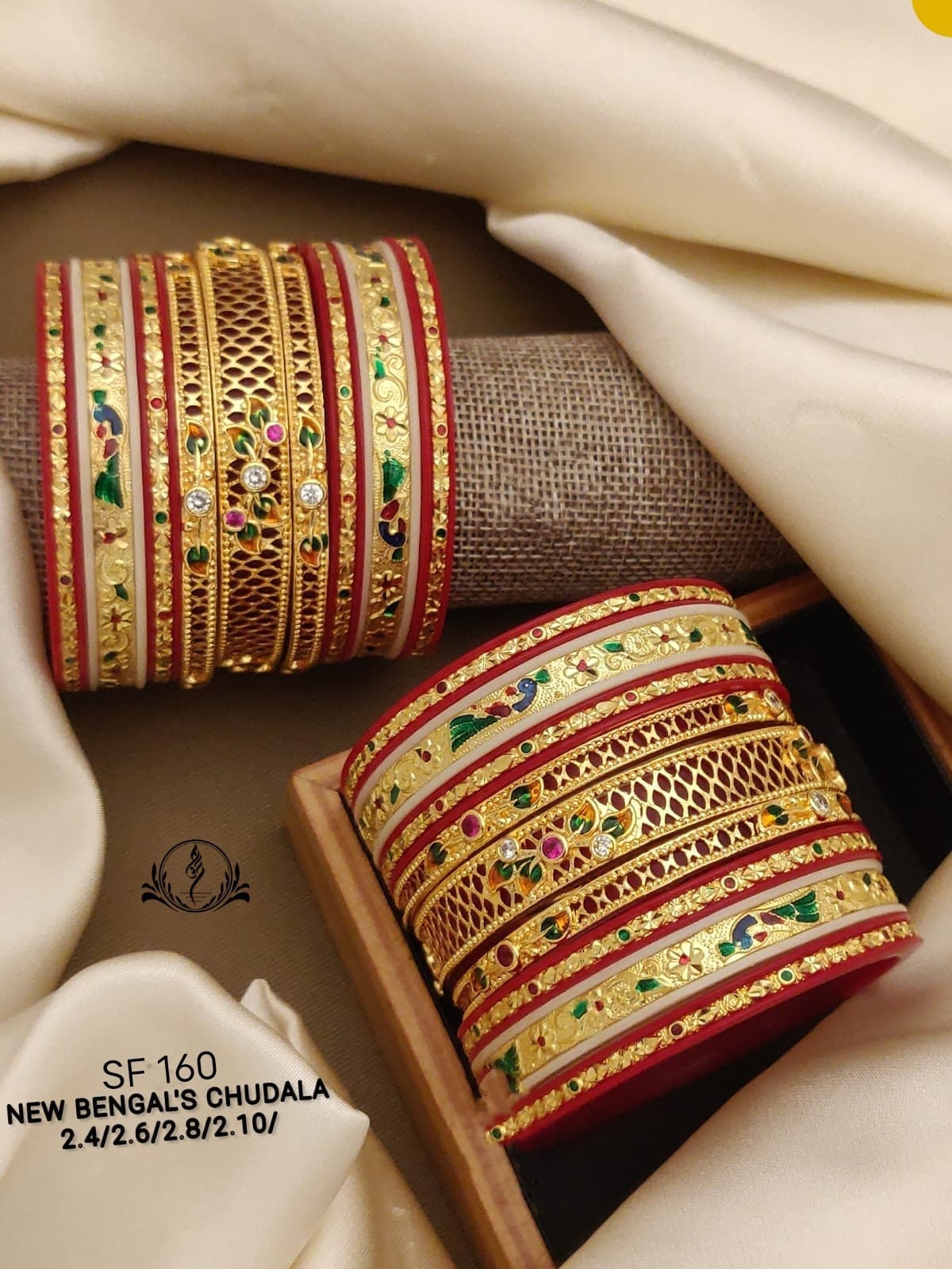 Chura Bangle Set Kundan Karwachauth Navratri Gold Red Bridal - Etsy