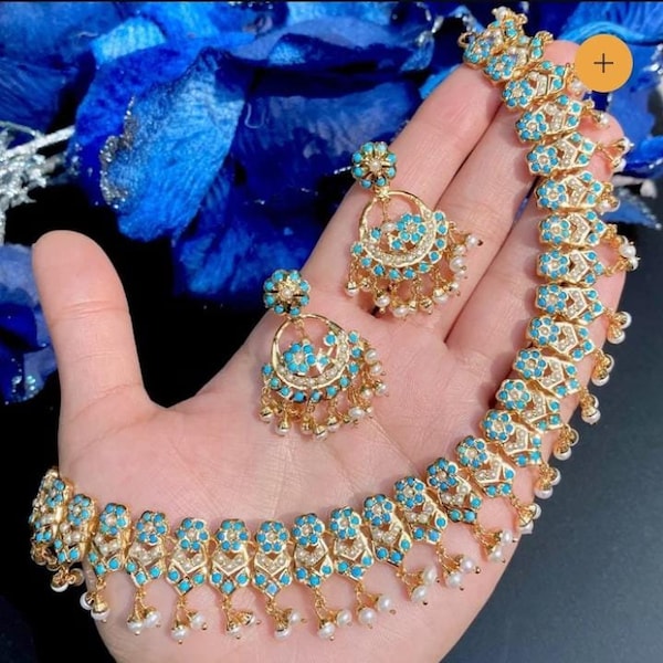 choker set statement Jewelry hyderabadi earrings jadau  sabyasachi For Indian Pakistani Wedding Pakistani jewellery