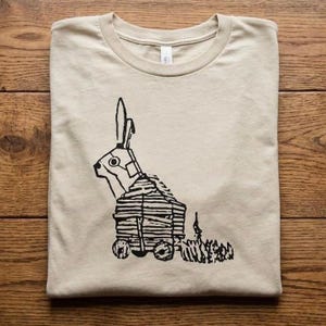 Python cheval de Troie lapin T-shirt drôle Saint Graal comédie t-shirt graphique humour absurde chemise de film rétro cadeau unisexe