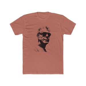 Anthony Bourdain Tribute Tee, Unisex Cotton Crew Graphic Shirt for Food Lovers, Travelers, and Rebels, Chef Bourdain Fan Apparel, No