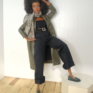 Flat shoes for curvy and regular size dolls, loafers for dolls