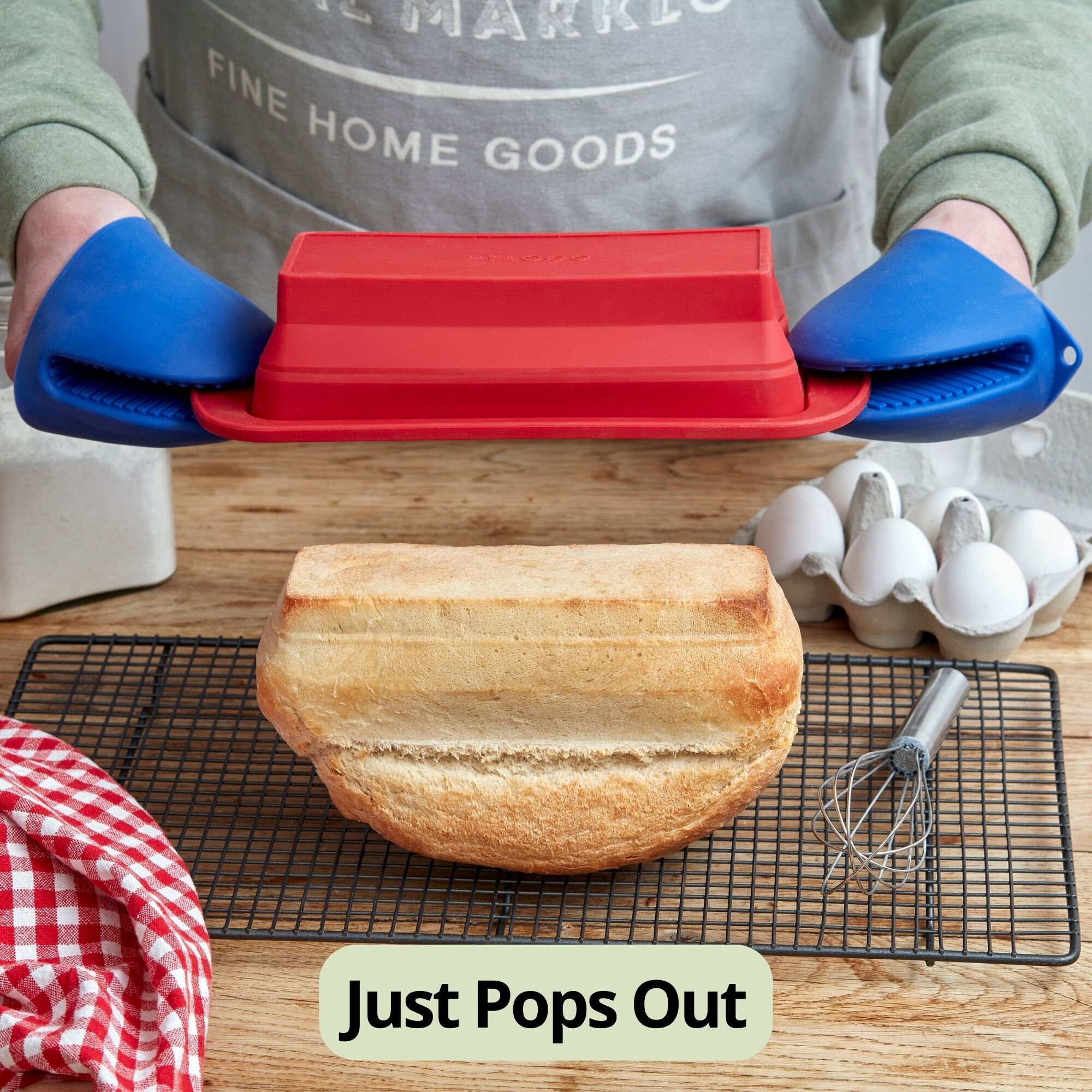 4 Mini Teglie Per Pane In Silicone | Stampi Da Forno Per Friggitrice Ad Aria