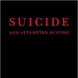 May include: Book cover with the title "Suicide and Attempted Suicide" in red text and the author's name "Geo Stone" in white text on a black background.
