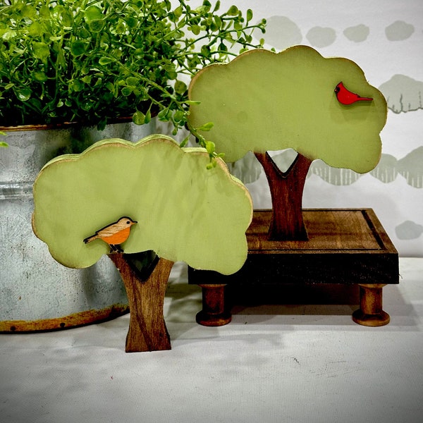 Wooden Spring Shade Tree, Nature-inspired Decor, Springtime accent, Unique Gift Idea,Seasonal Home Accents ,Wooden Nature Decor, handcrafted