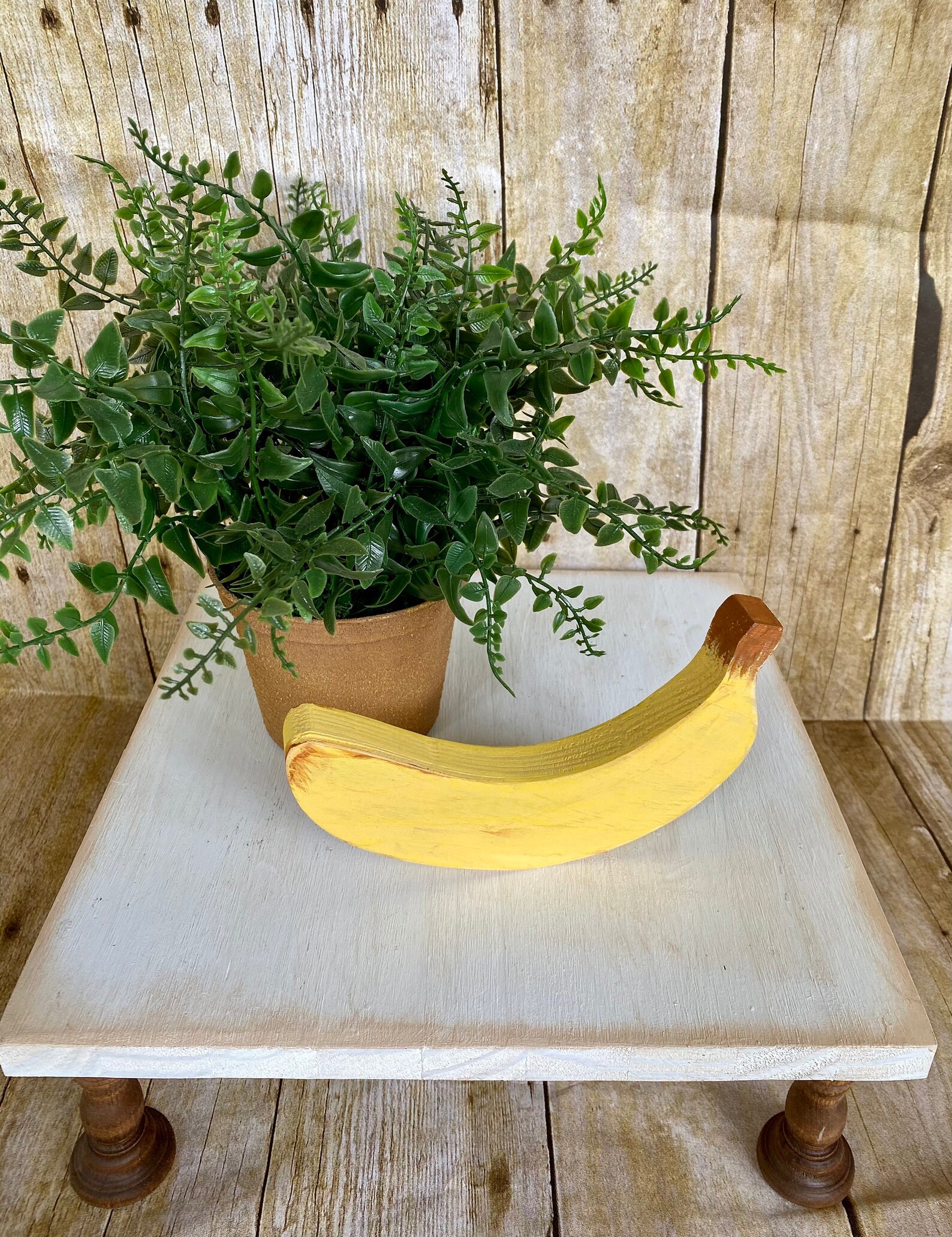 Tropical Fruits Wood Fruit Tiered Tray Decor Summer Tiered Etsy