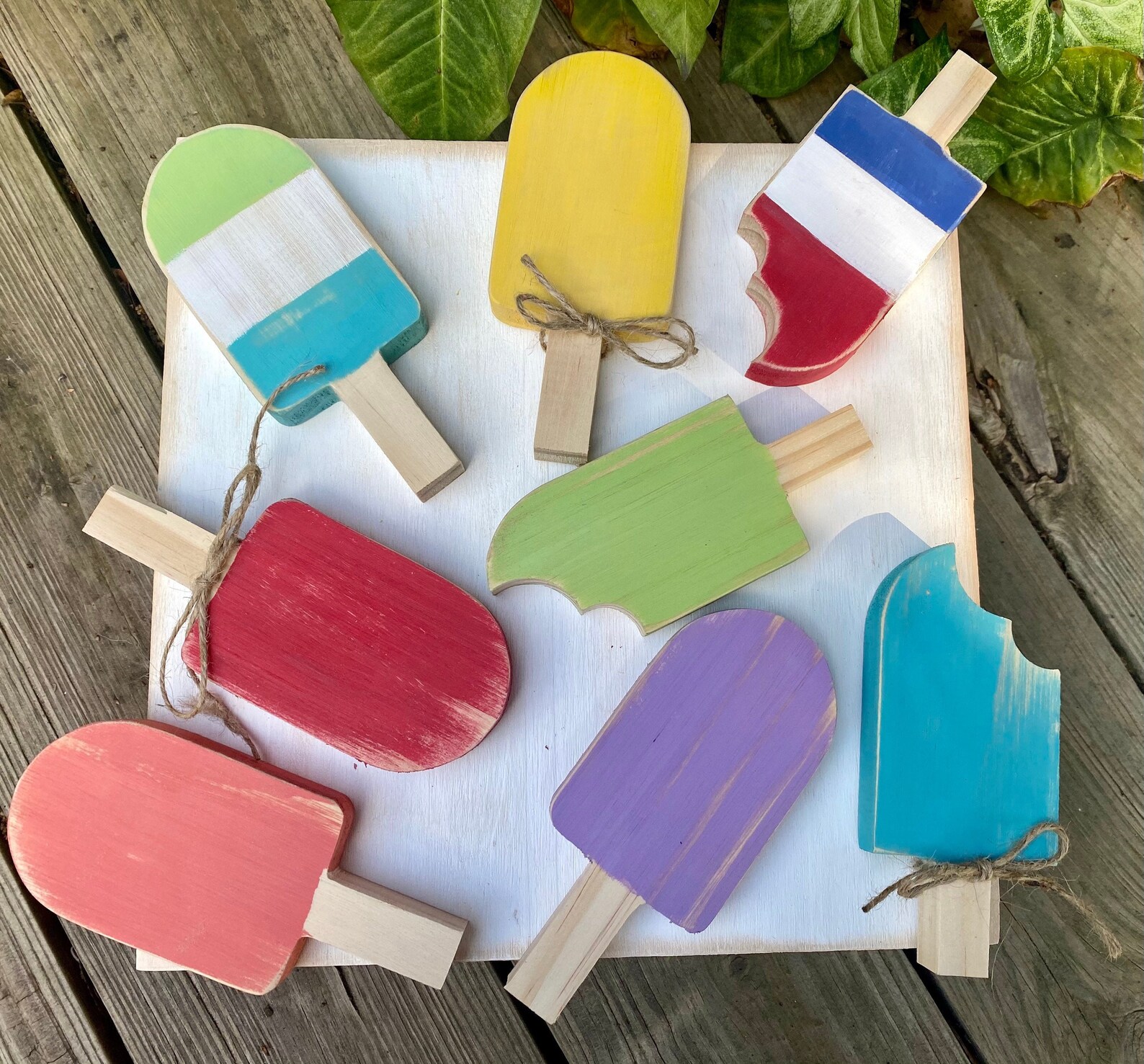 Popsicles summer tiered tray tiered tray decor Summer home Etsy
