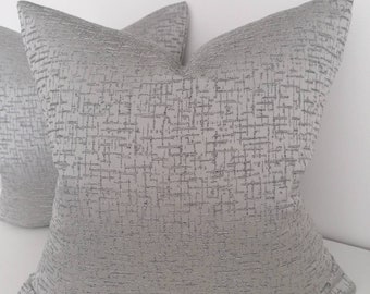 Romeo Silver Decorative cushion covers, size 45x45cm, Higest Quality Handmade Scatter Cushions