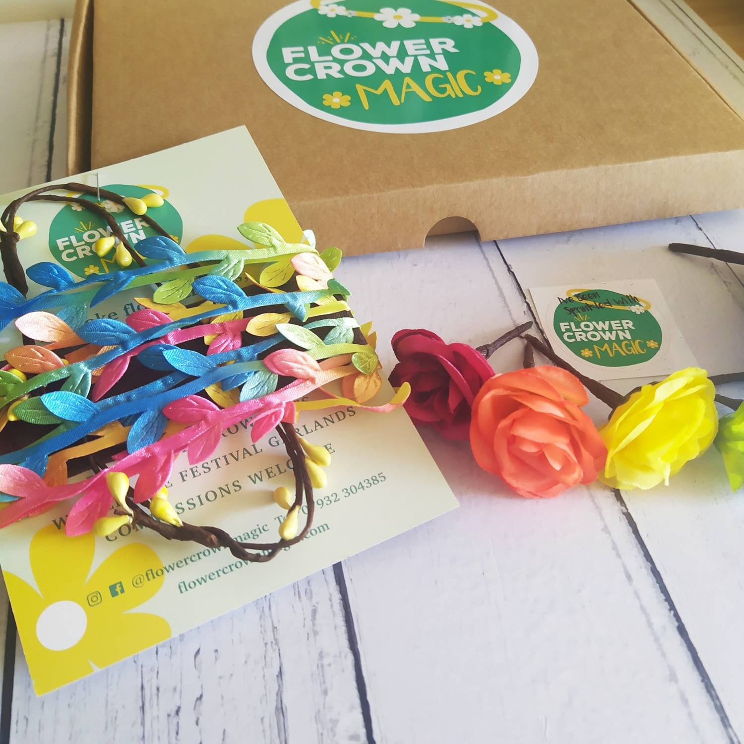 Children's DIY Flower Crown Making Kit & Video Guide Etsy UK