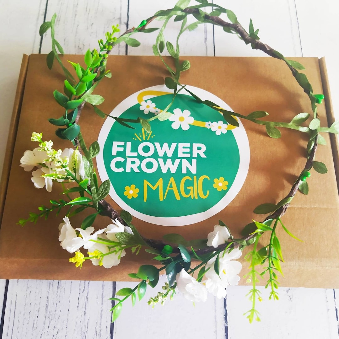 Childrens DIY Flower Crown Making Kit & Video Guide, Childs DIY Floral