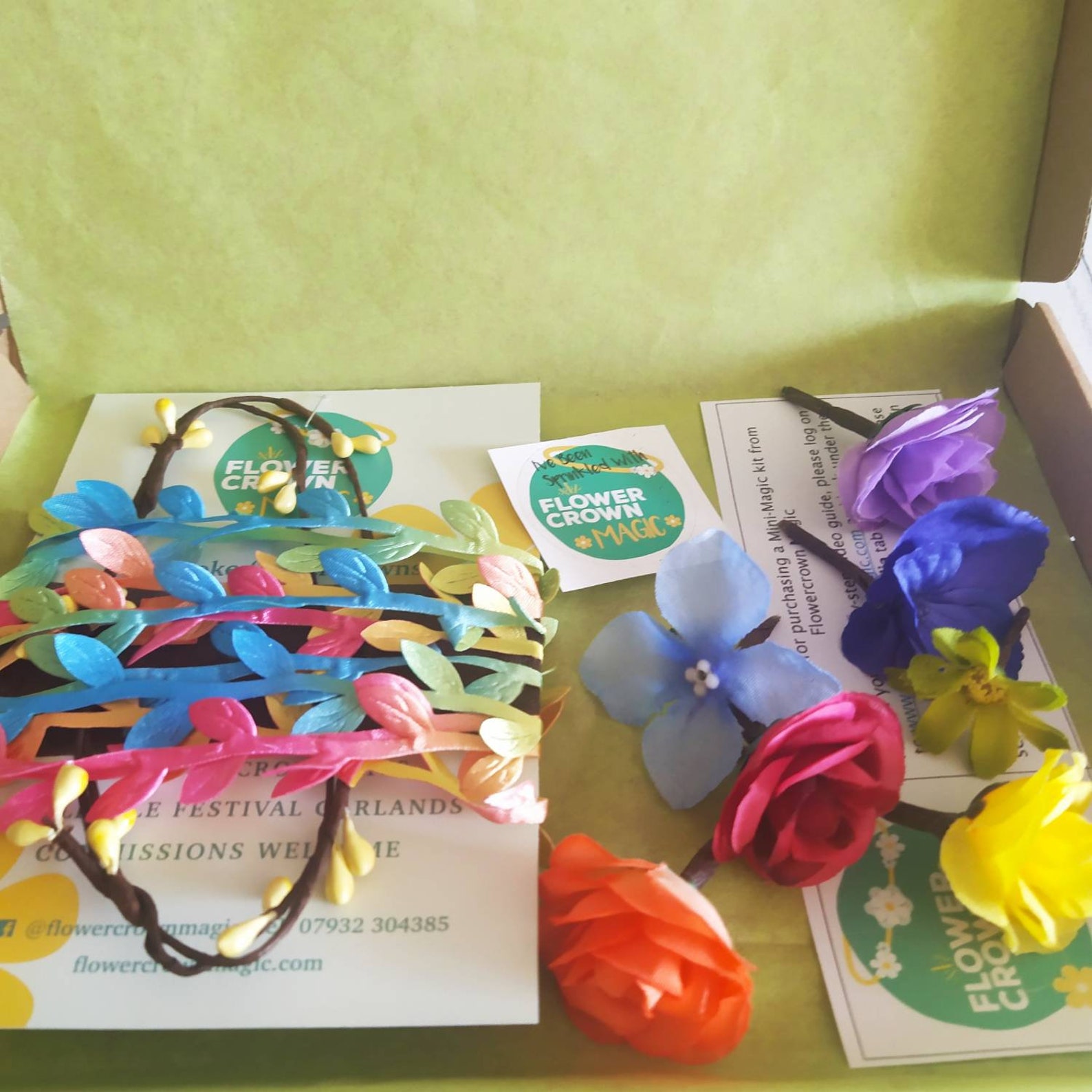 Children's DIY Flower Crown Making Kit & Video Guide Etsy UK