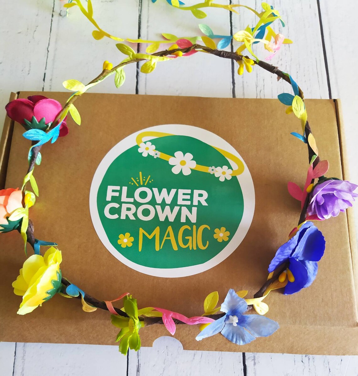 Children's DIY Flower Crown Making Kit & Video Guide Etsy UK