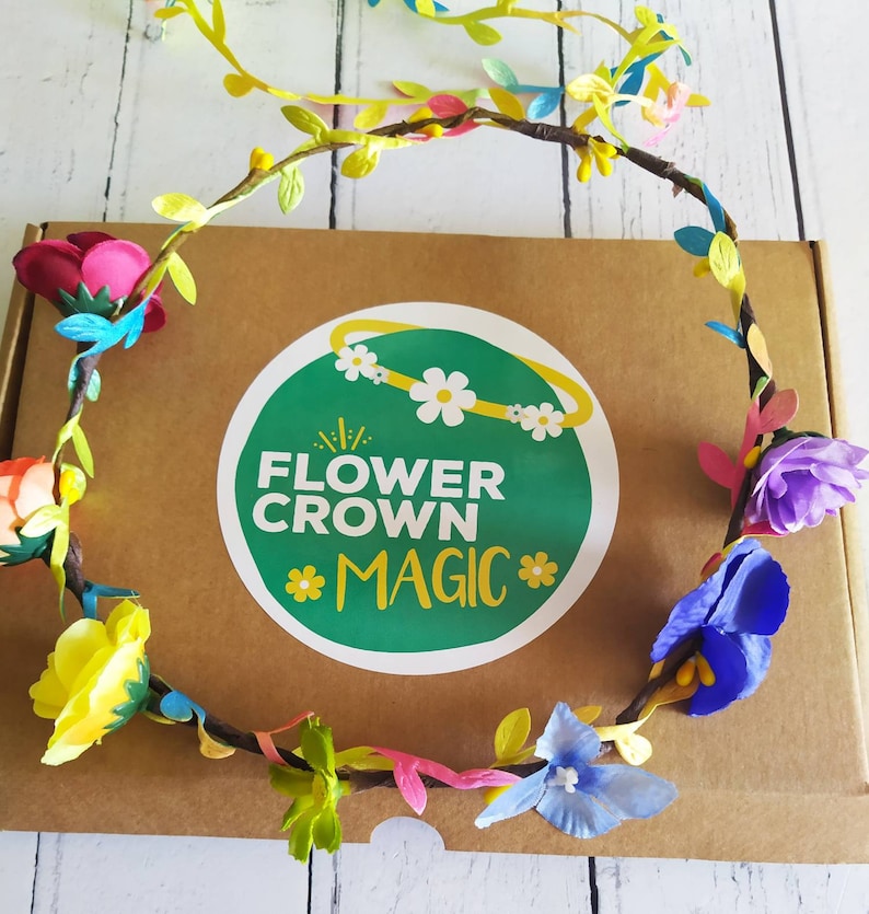 Children's DIY Flower Crown Making Kit & Video Guide Etsy UK