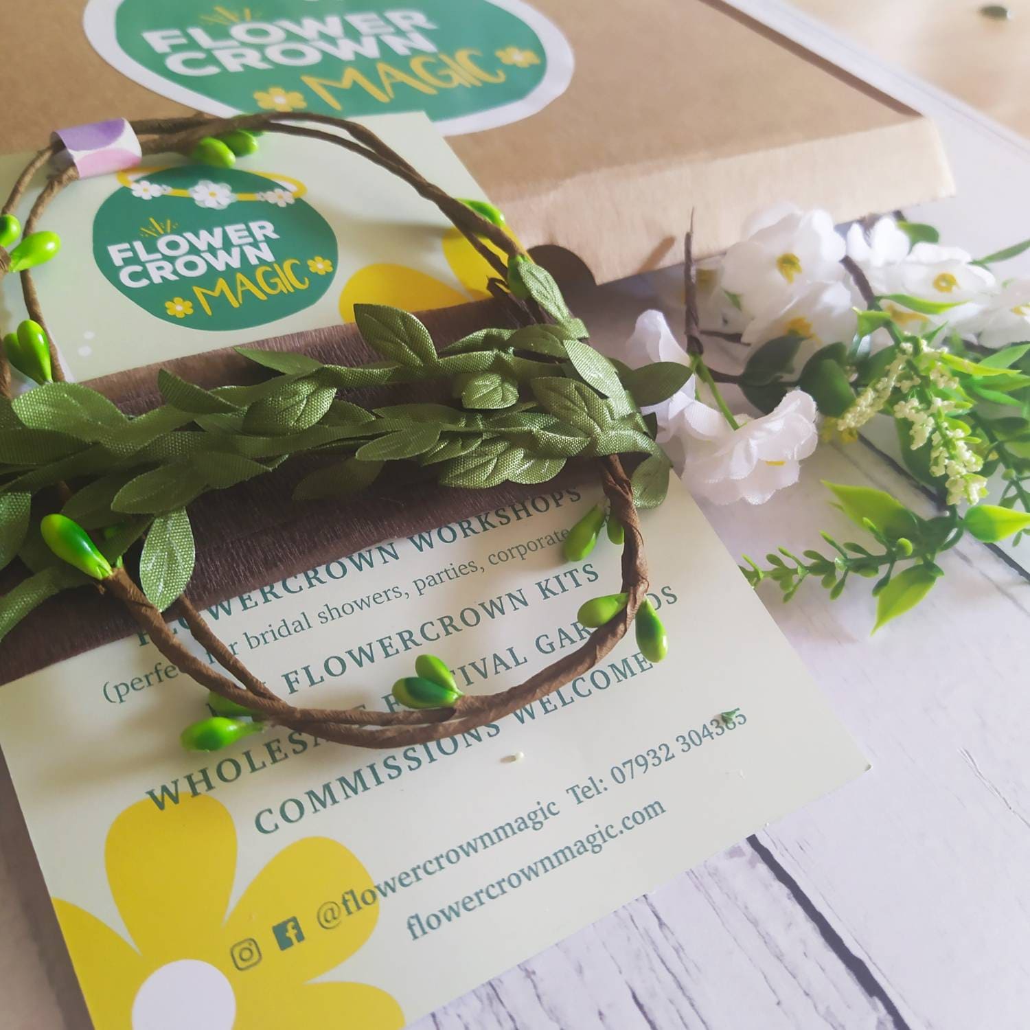 Childrens DIY Flower Crown Making Kit & Video Guide Childs Etsy