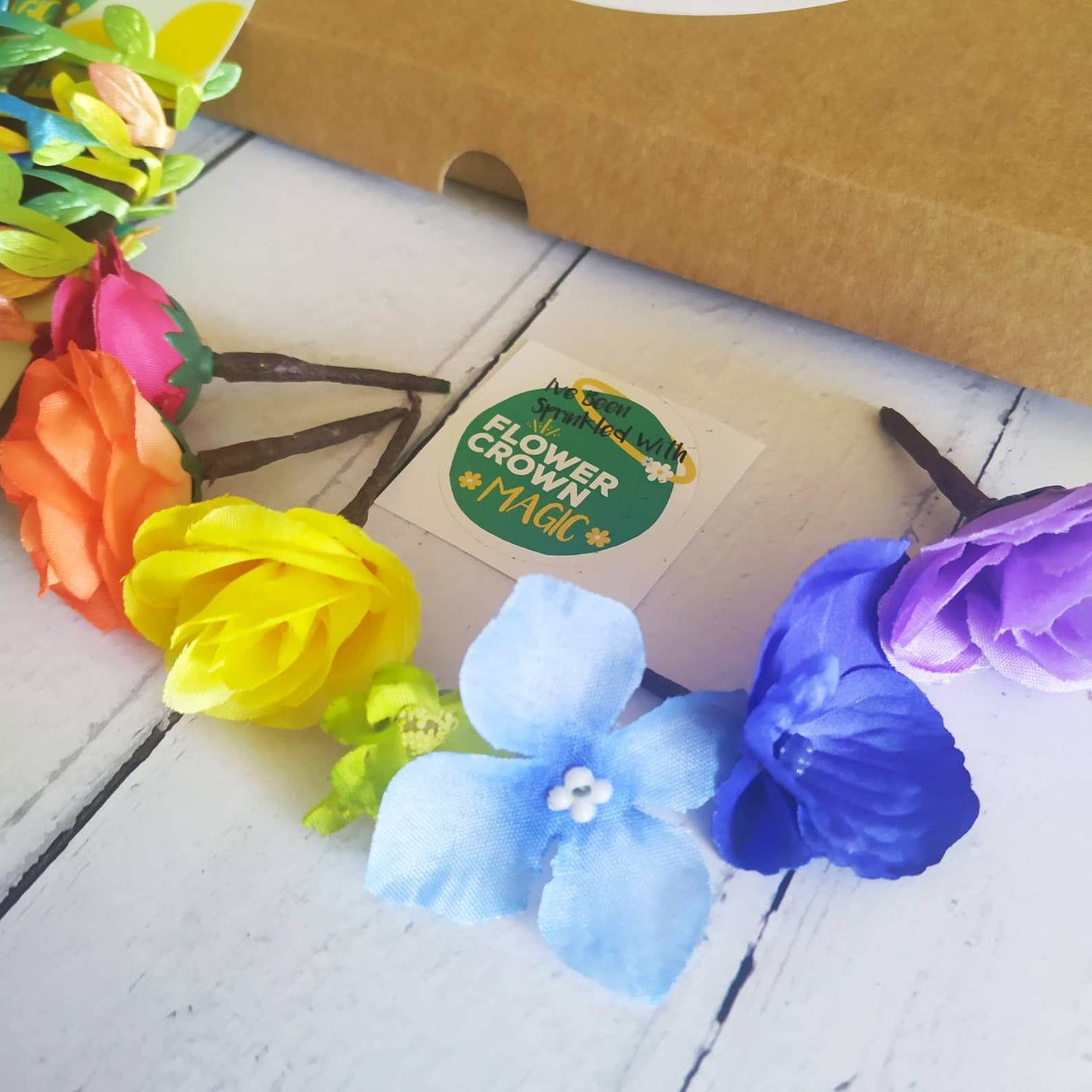 Children's DIY Flower Crown Making Kit & Video Guide Etsy